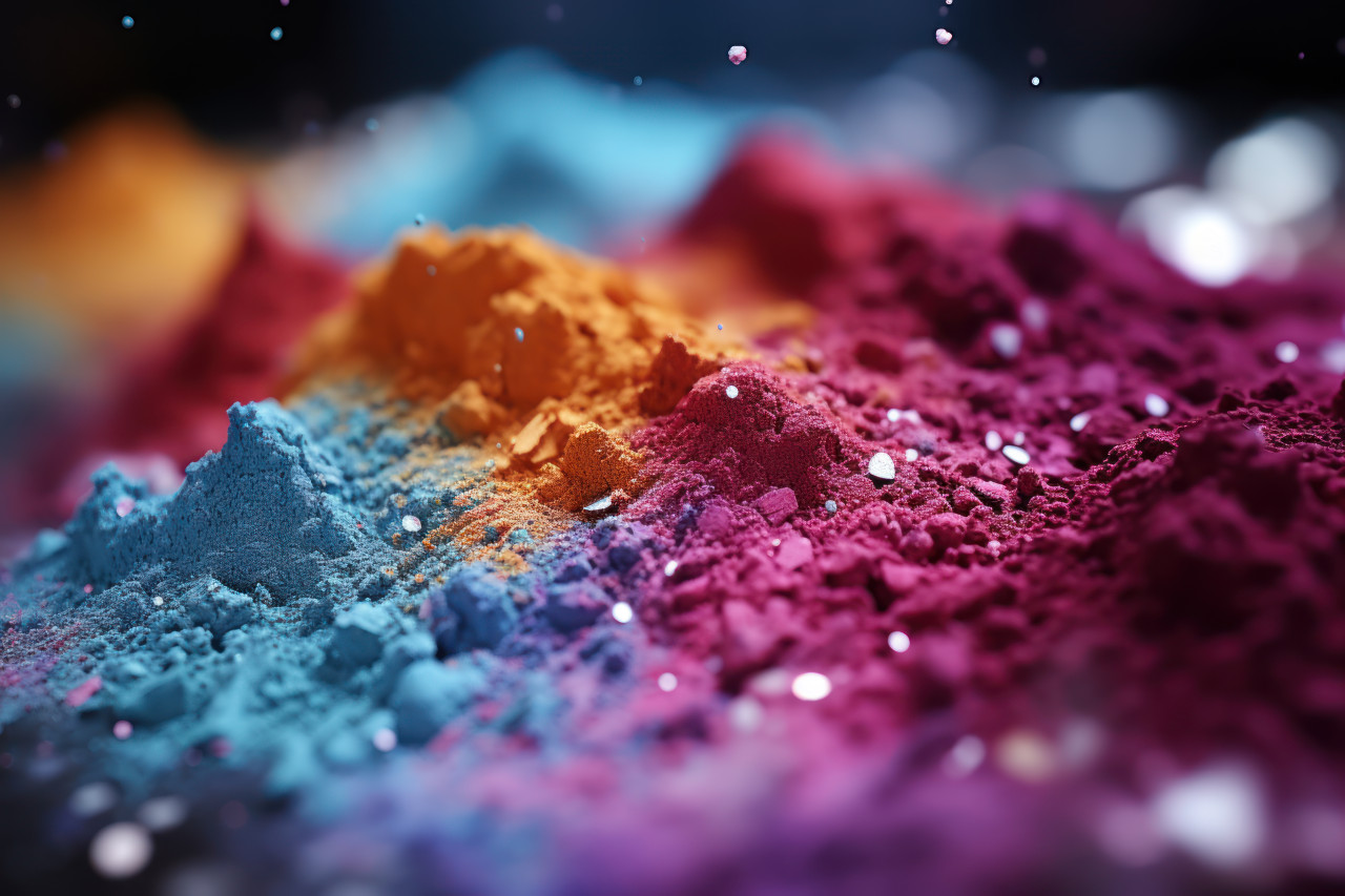 Capturing the intensity of raining powders, holi festival image download