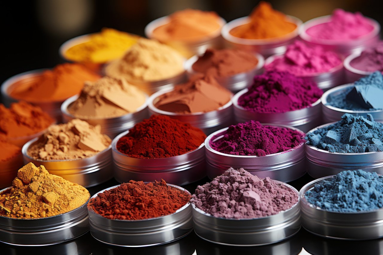 Composition revealing the texture of powdered hues, holi festival image download