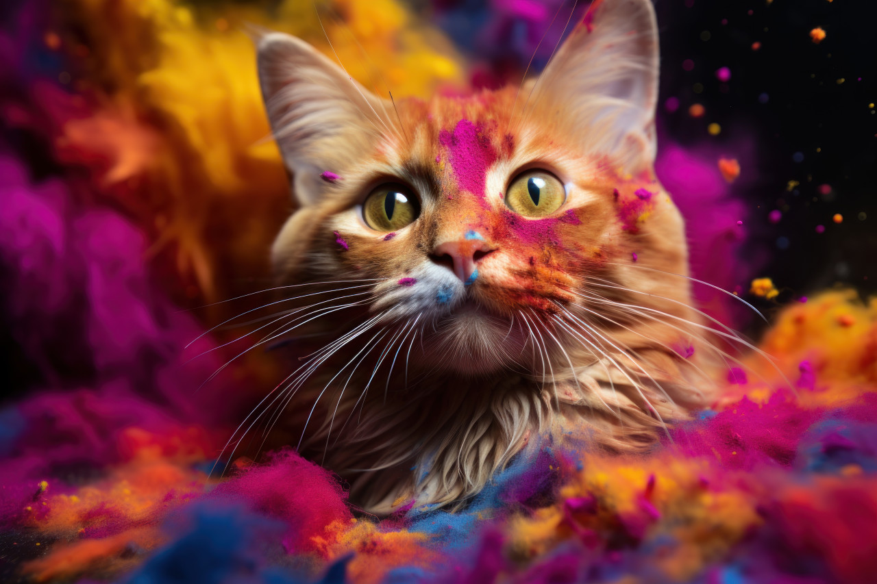 Adorable holi moments in close up, holi festival image download