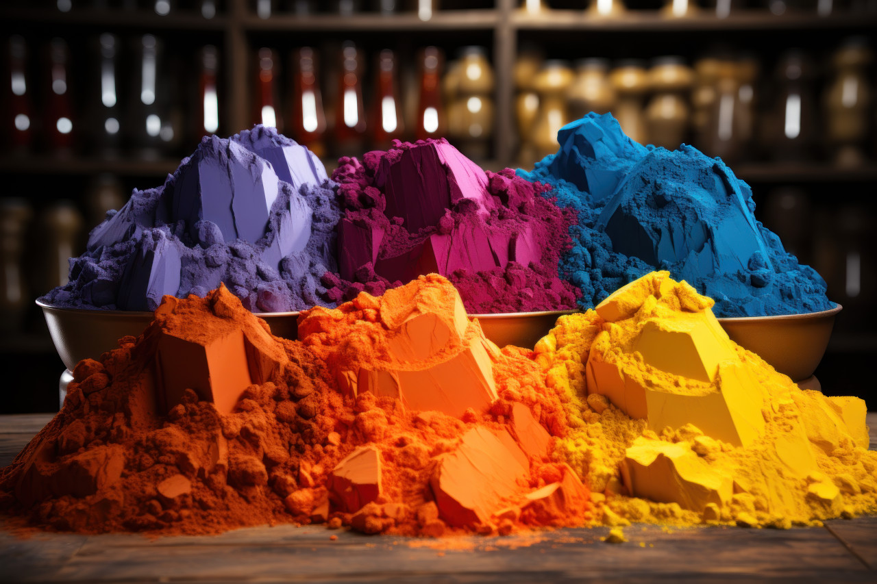 Powder collection vibrant color diversity, holi festival image download