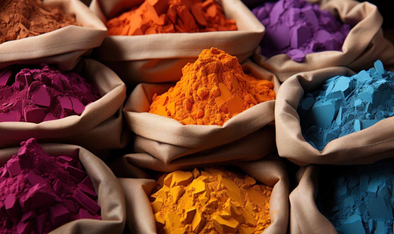 Packs assorted bags of vibrant colors, holi festival images hd