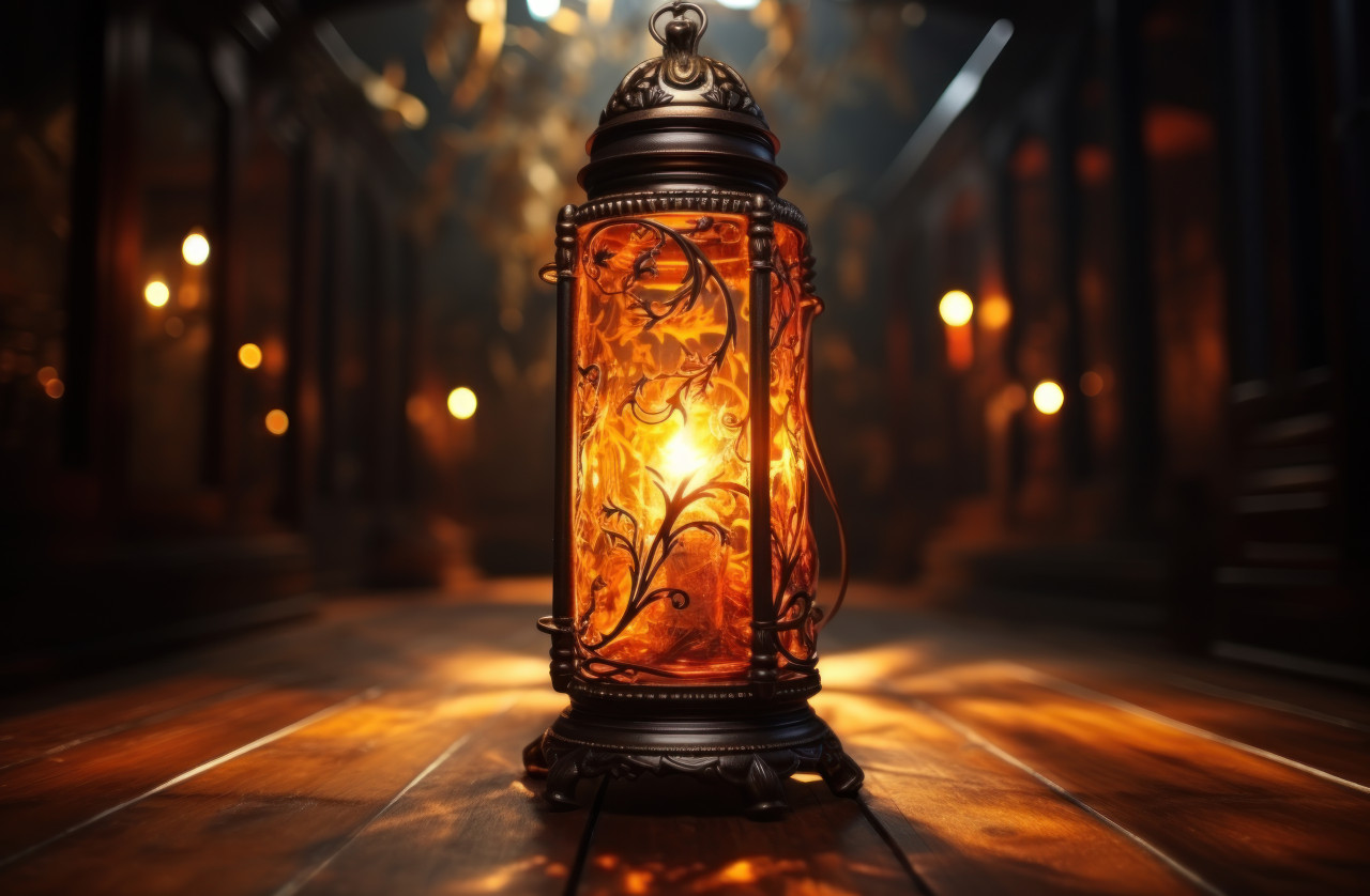 Lantern casting intriguing silhouettes, ramadan and eid mubarak images