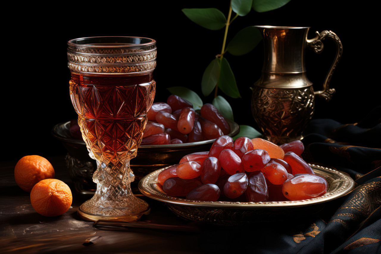 Savor the taste of dates alongside a refreshing glass of multaqwa, ramadan and eid mubarak images