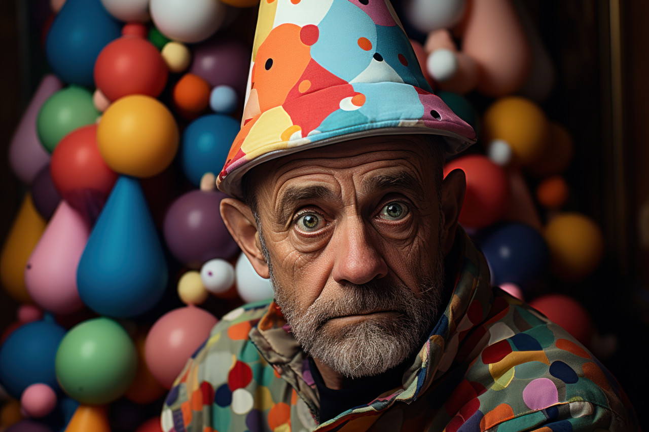 Man enjoying the birthday, happy active seniors images