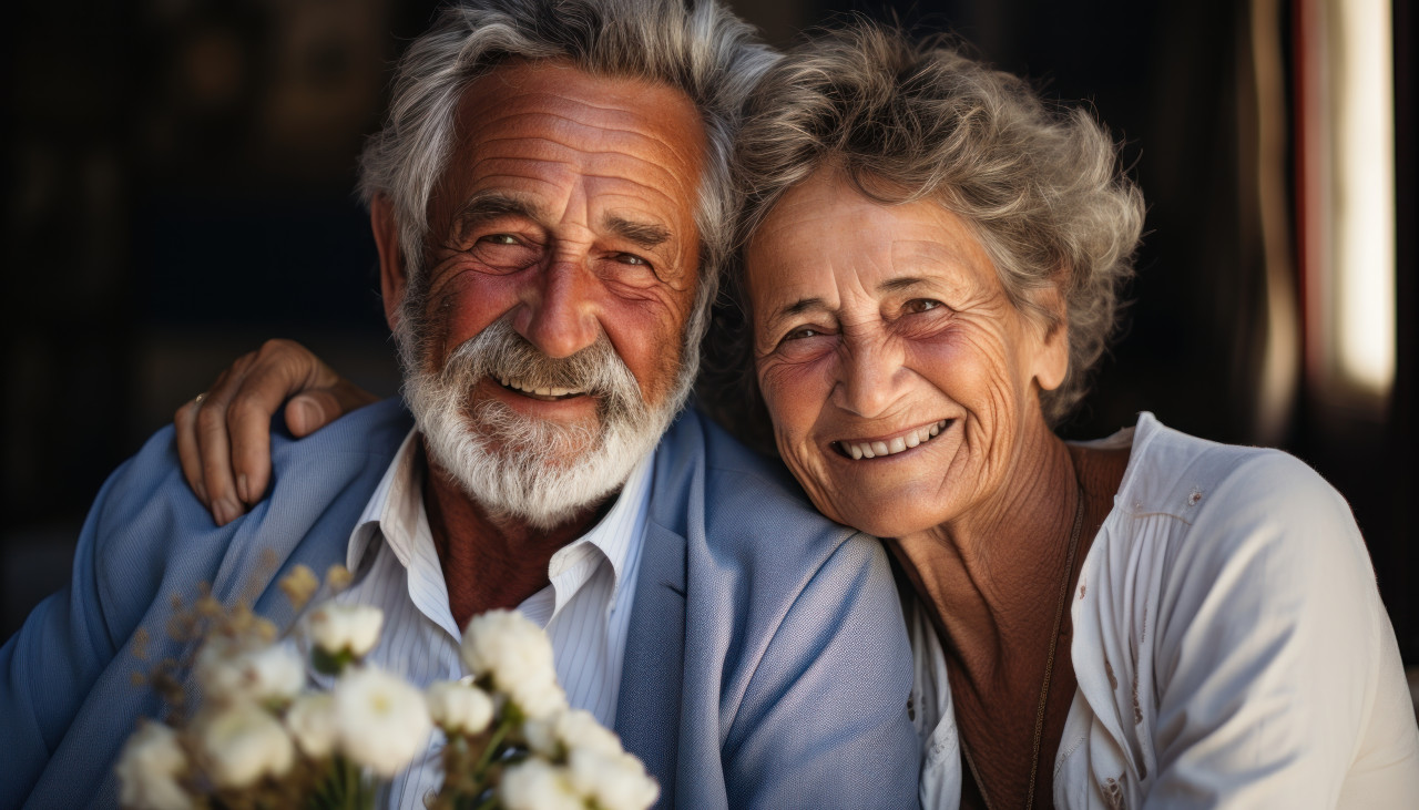 Senior enjoying each other company at home, active seniors lifestyle images
