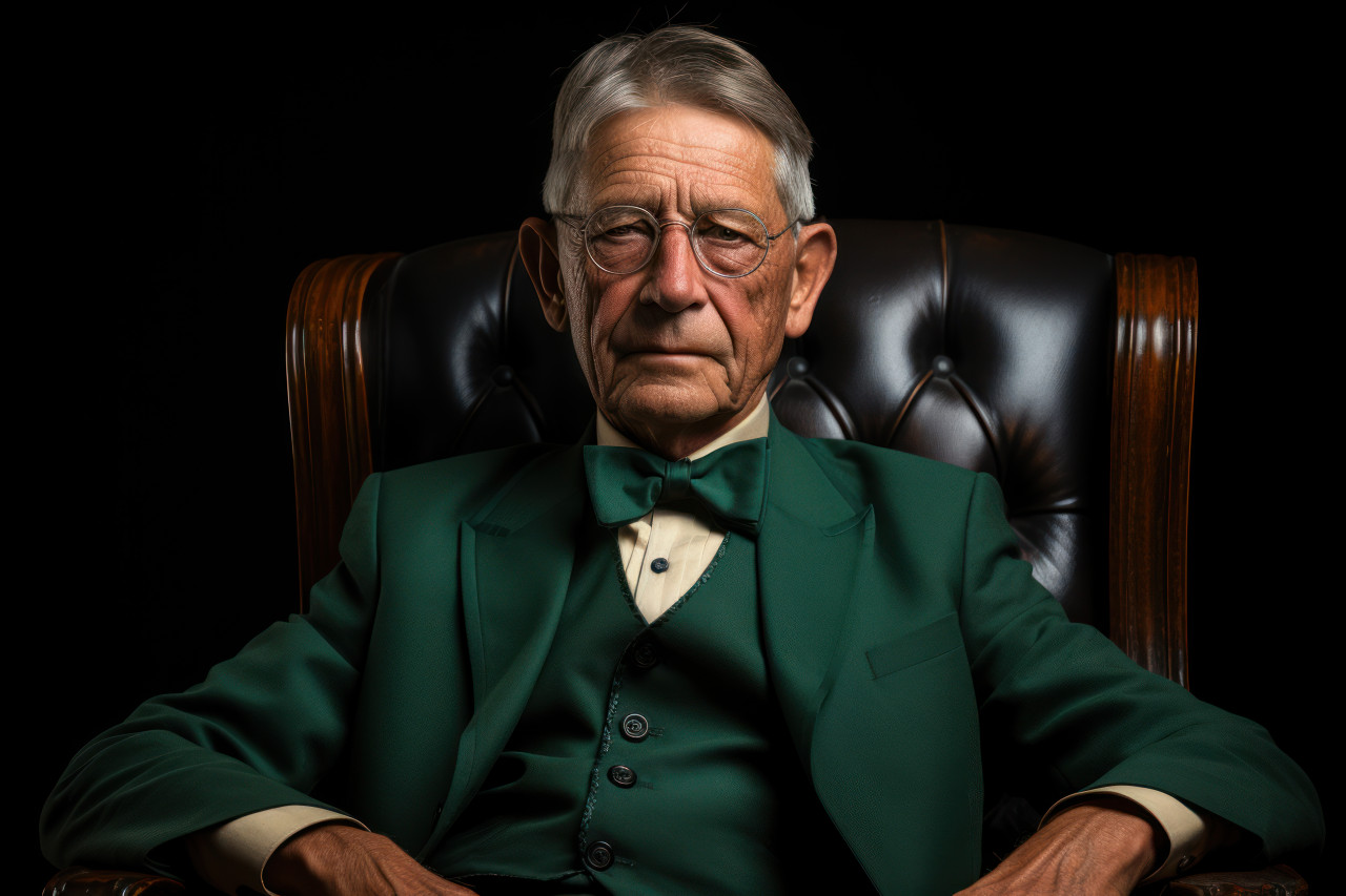 Old gentleman in chair, active seniors lifestyle images