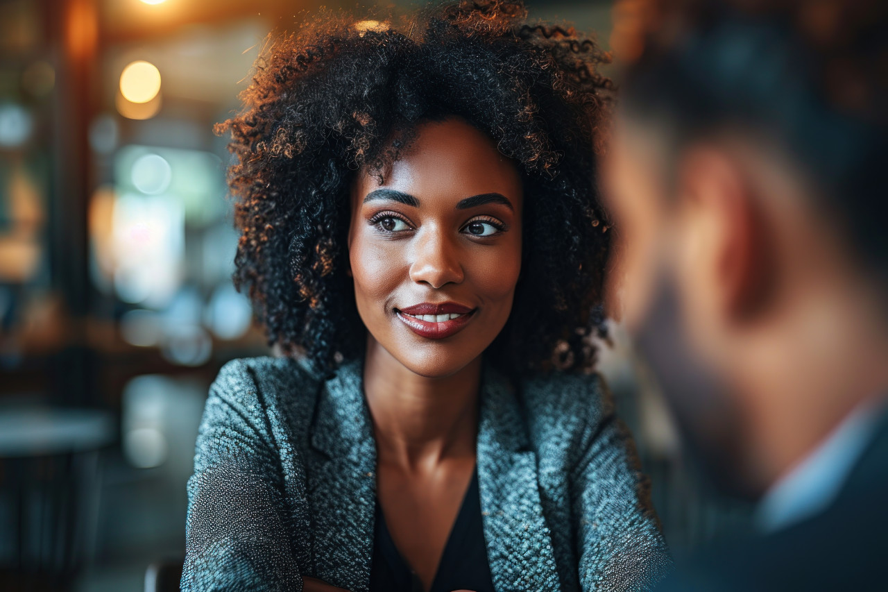 A meeting of minds and smiles, business meeting photo