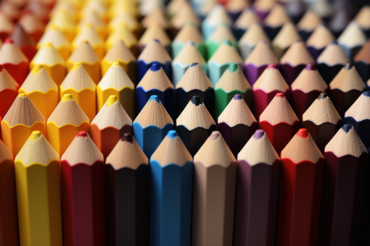 A cheerful pencils of colors, education pictures for website