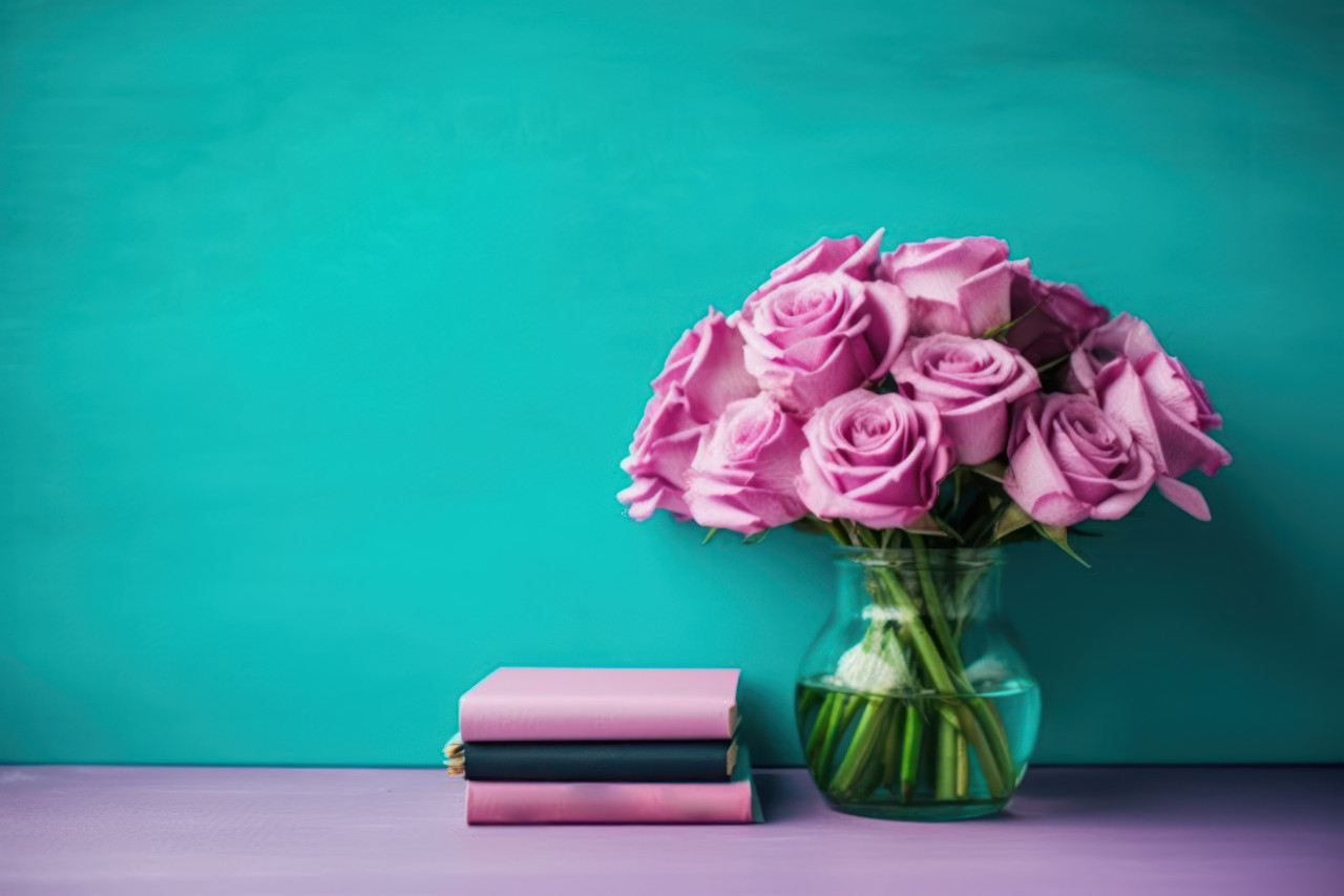 Lovely roses celebrating teachers day, educational picture