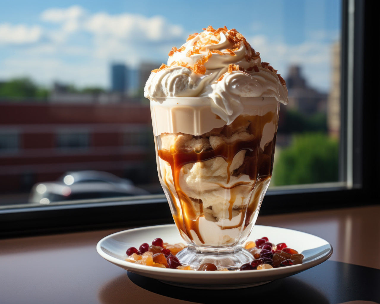 A refreshing glass of iced coffee, photo of coffee