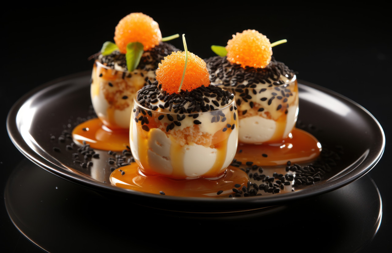 Delightful round white treats showcased in a small dish, palm sunday meals image