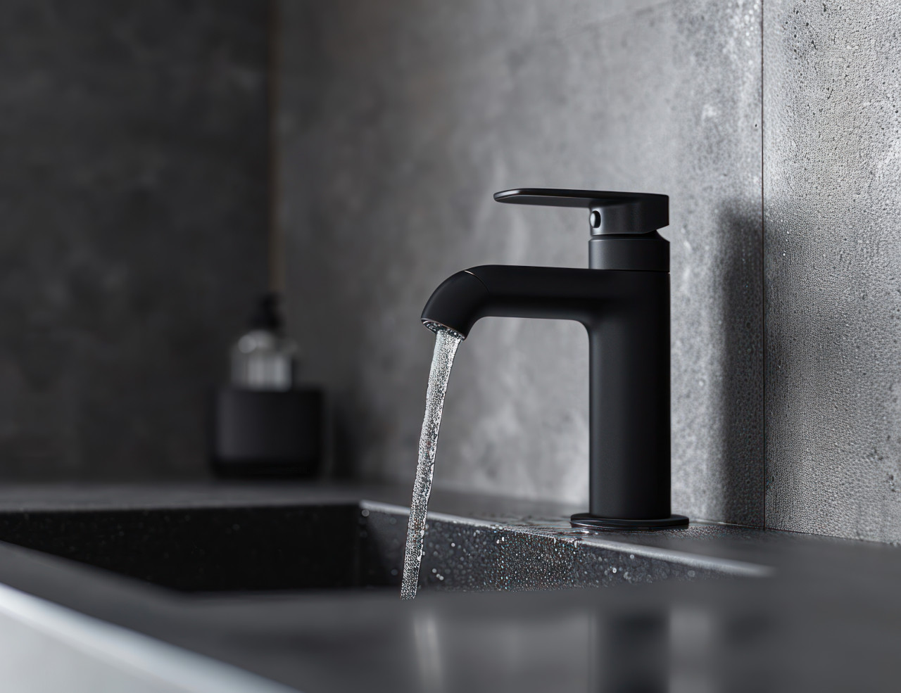 Kitchen water faucet dispensing clean water for everyday needs, clean water access photo