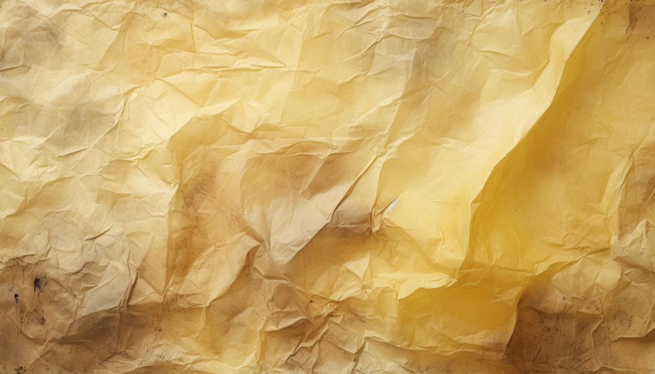 Smooth yellow paper texture background for graphic design projects, aged parchment texture photo
