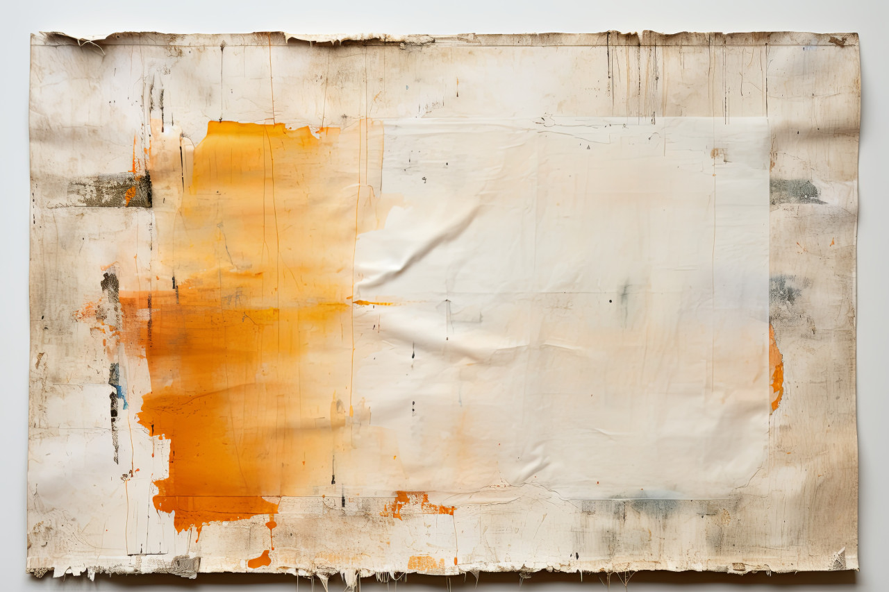 Brown paper elegantly framed for a rustic touch to your decor adding warmth and simplicity to any space, aged parchment texture photo