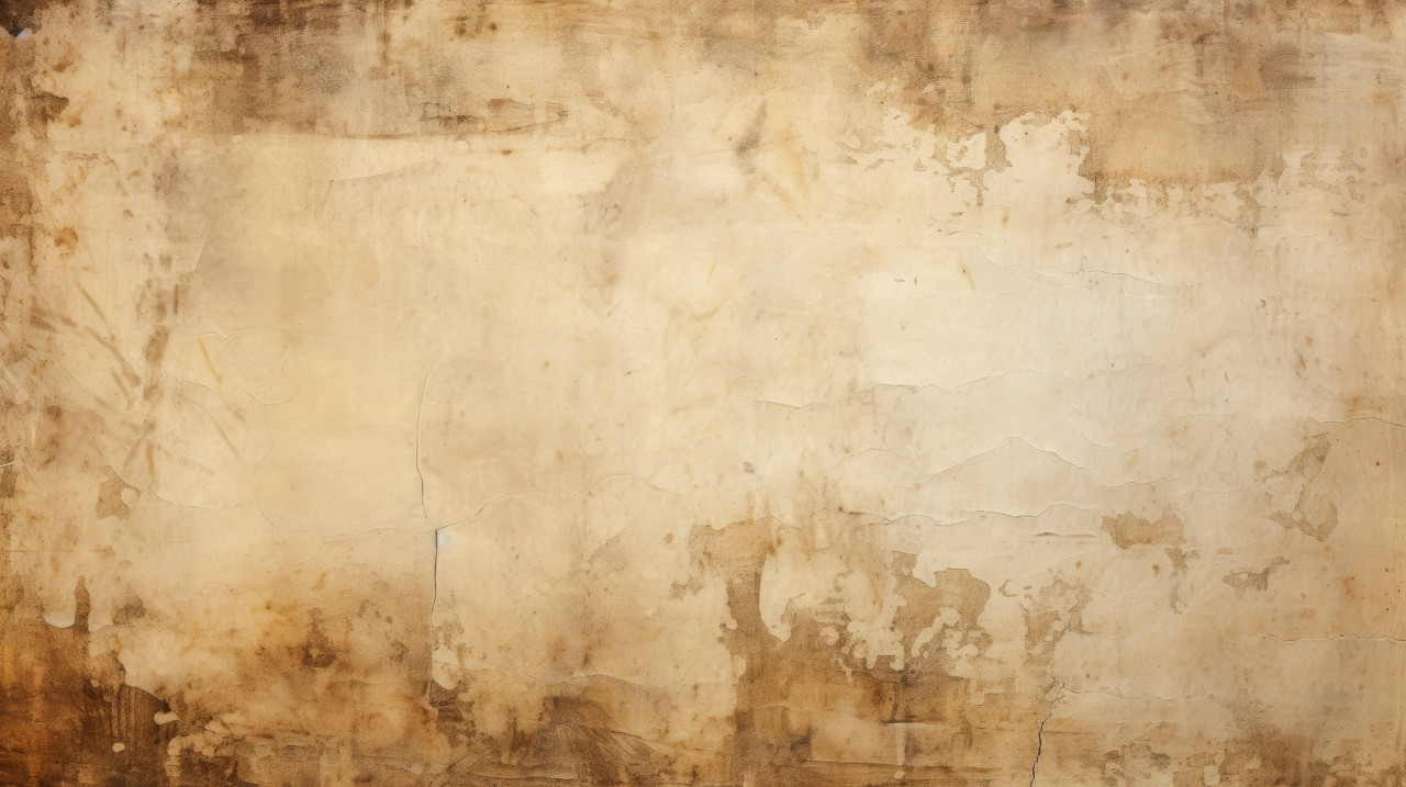 Vintage paper backdrop featuring scratches and stains for a rustic aged look, aged parchment texture concept