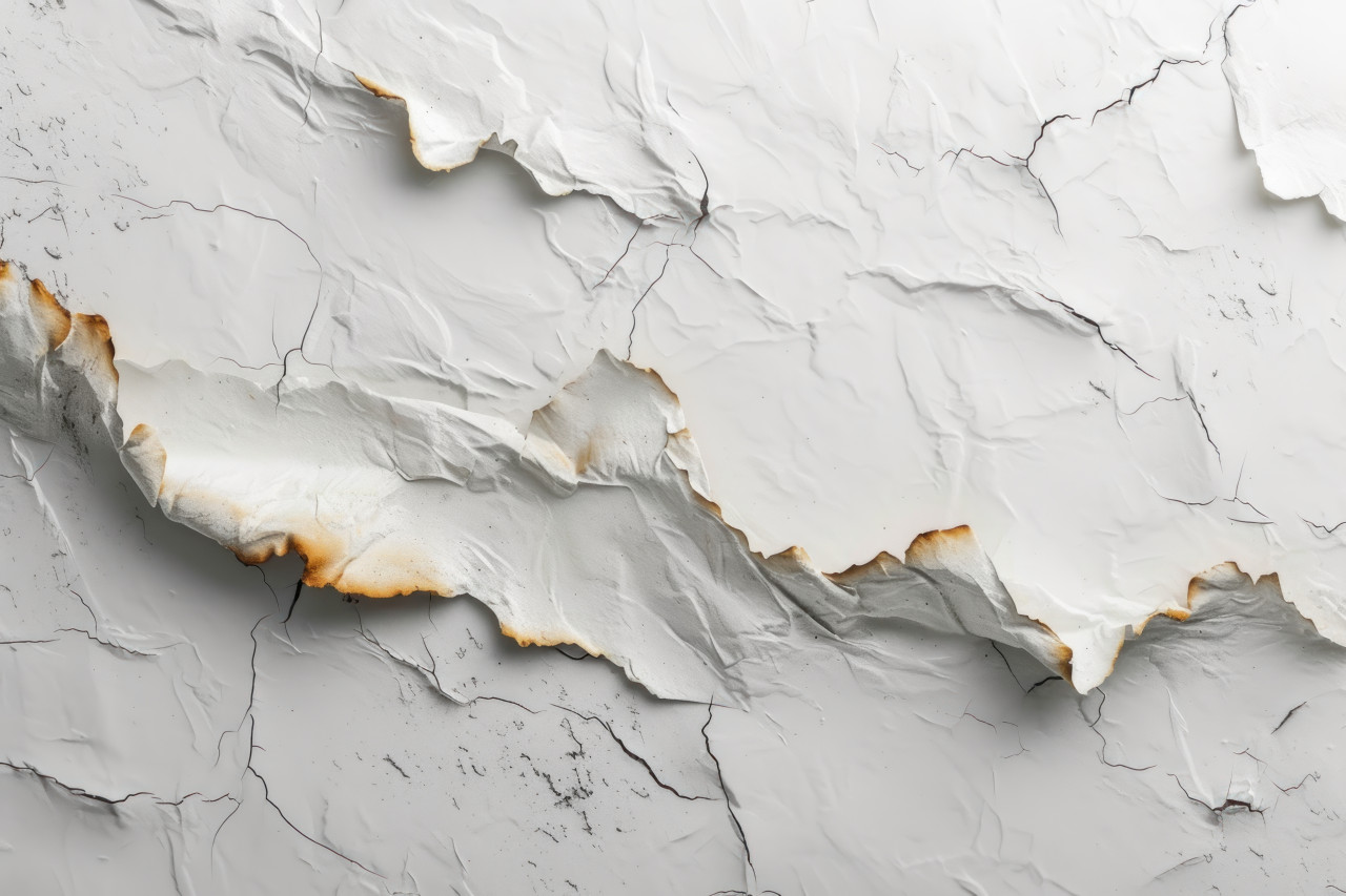 Burnt paper texture on white background, burnt paper texture picture