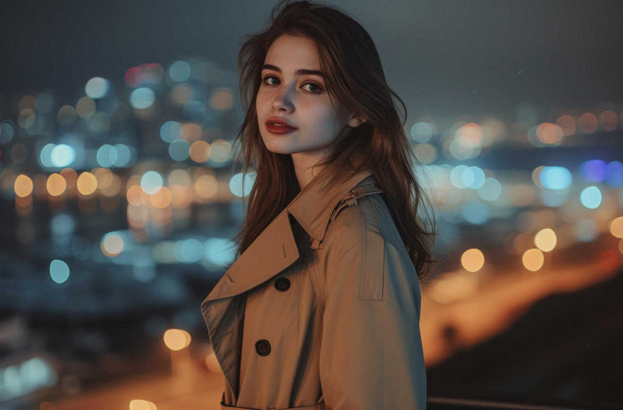 A girl in a trench coat exploring the city, best fashion photo