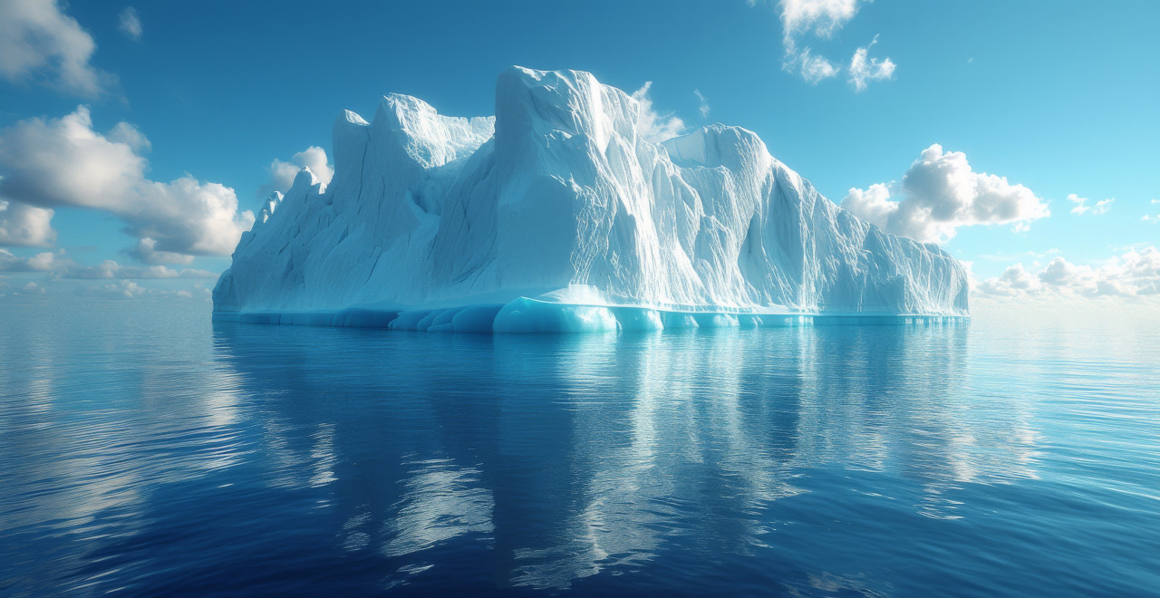 Barren land with parched earth and deep cracks in the midst of sunlight, water scarcity photo