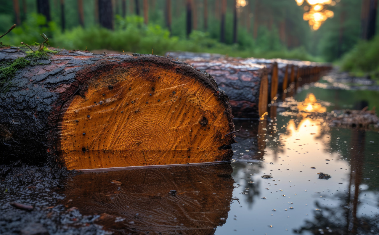 Financial struggles plague the logging sector in finland, biodiversity loss concept