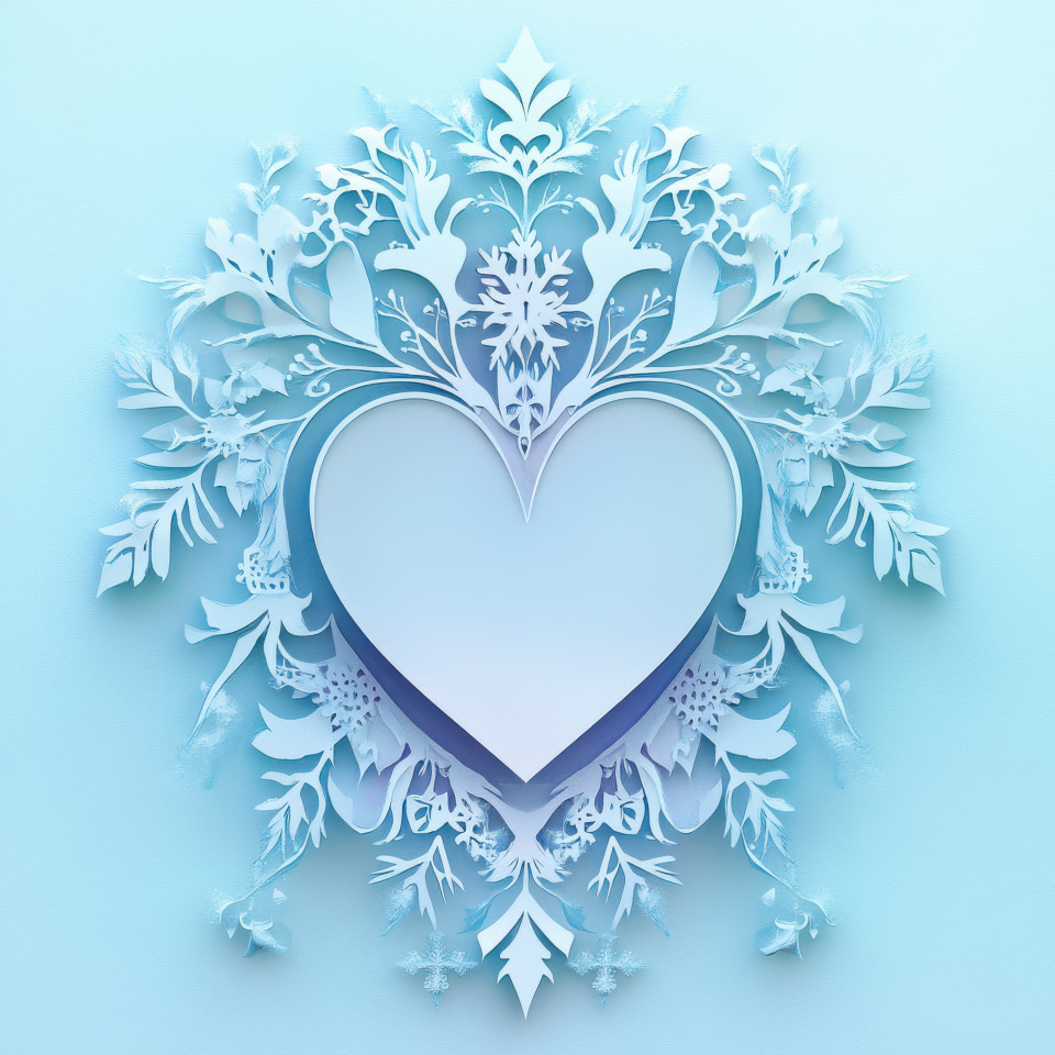 A heart with a pulse line running through it, symbolizing health, heartbeat, medical care in a clean paper cutout design. paper dolls cut out, matisse paper cutouts