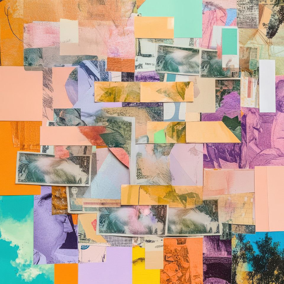 Financial collage of dollar bills shaping an upward graph, symbolizing economic growth and success. ideal for collage maker and photo collage maker business themes