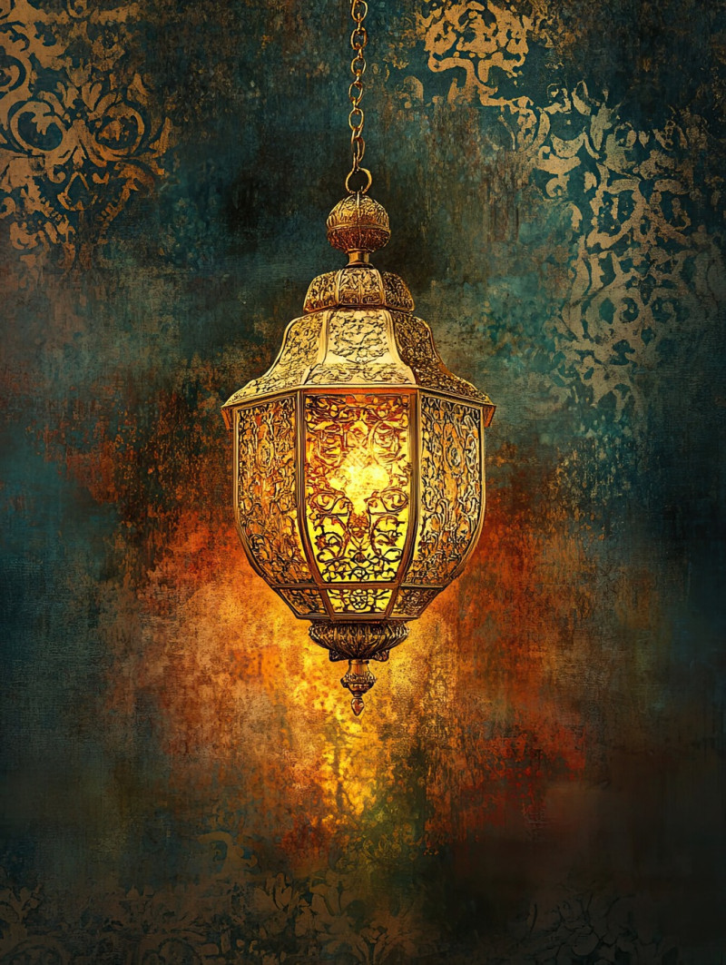 A glowing golden lantern floats skyward, illuminating the night, its warm gilded light creates a dreamy ambiance, symbolizing hope, gilded meaning guidance, regilding glow