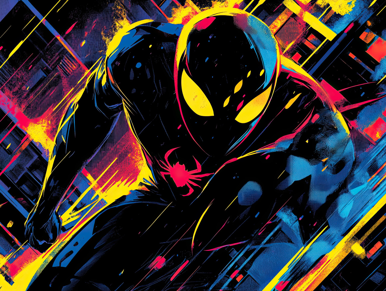 Shadowy villain with glowing eyes standing in darkness, radiating menace and mystery, comic book style, 3d comic style, anime style comics