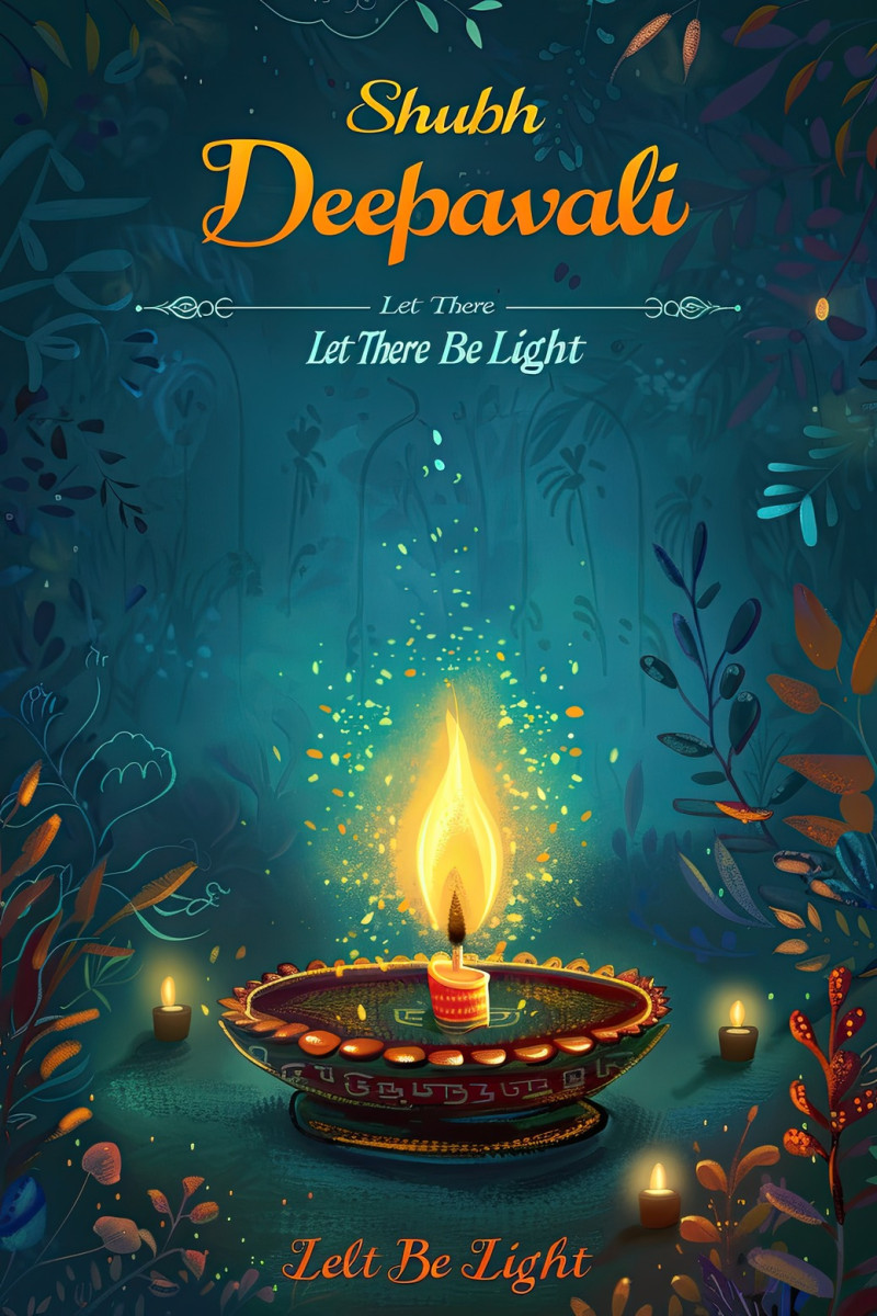 Diwali poster with a glowing and festive atmosphere, radiant diyas, colorful rangoli, and joyful celebrations, poster designs for the festival of lights