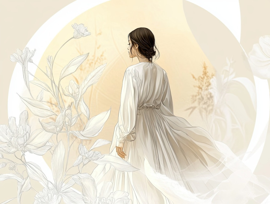 Trendy woman in stylish urban outfit walking confidently in city streets, modern fashion statement, fashion illustration, fashion drawing, fashion sketches