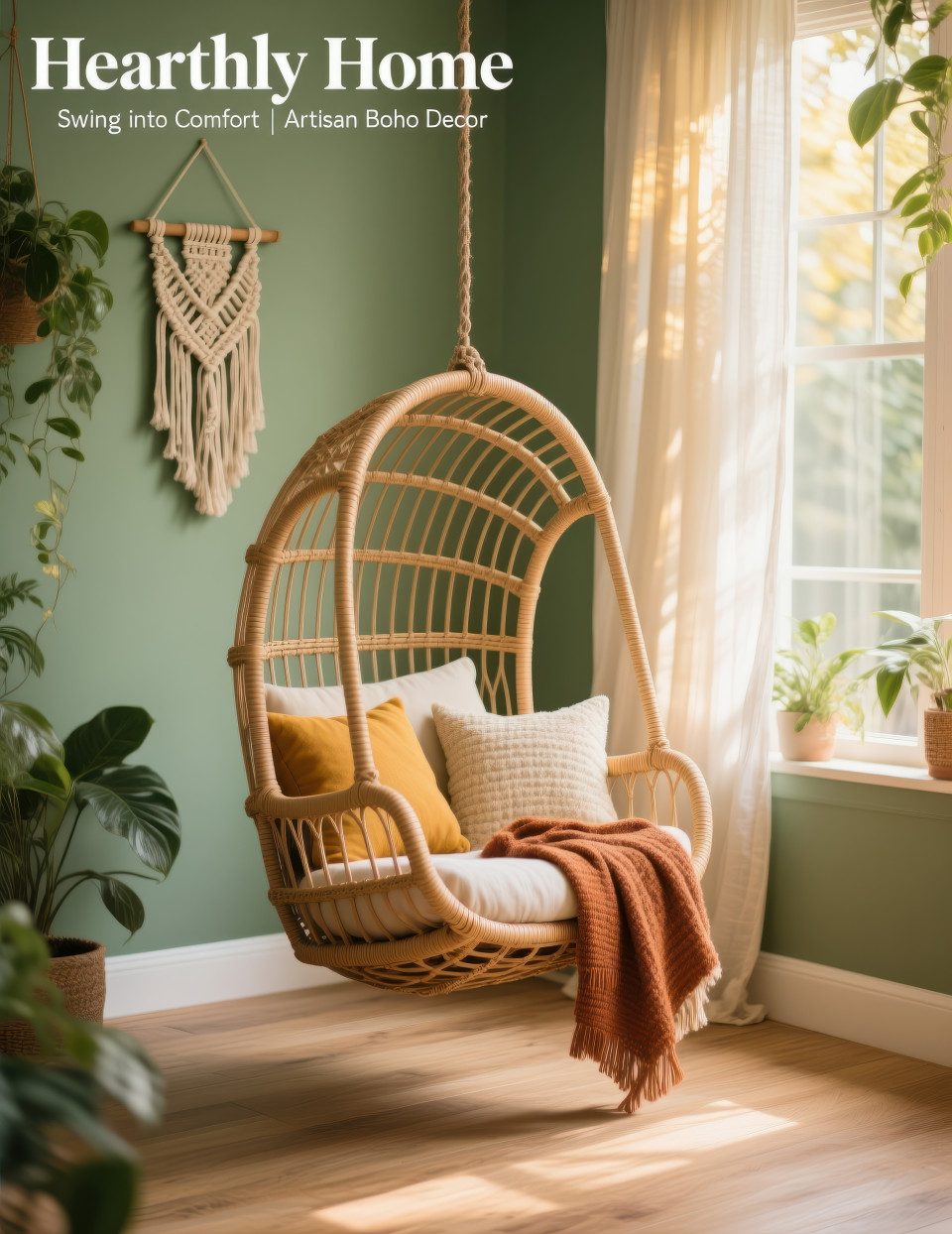 Stone water fountain with cascading tiers on bamboo mat, surrounded by pebbles, plants, and candles creating peaceful zen meditation space