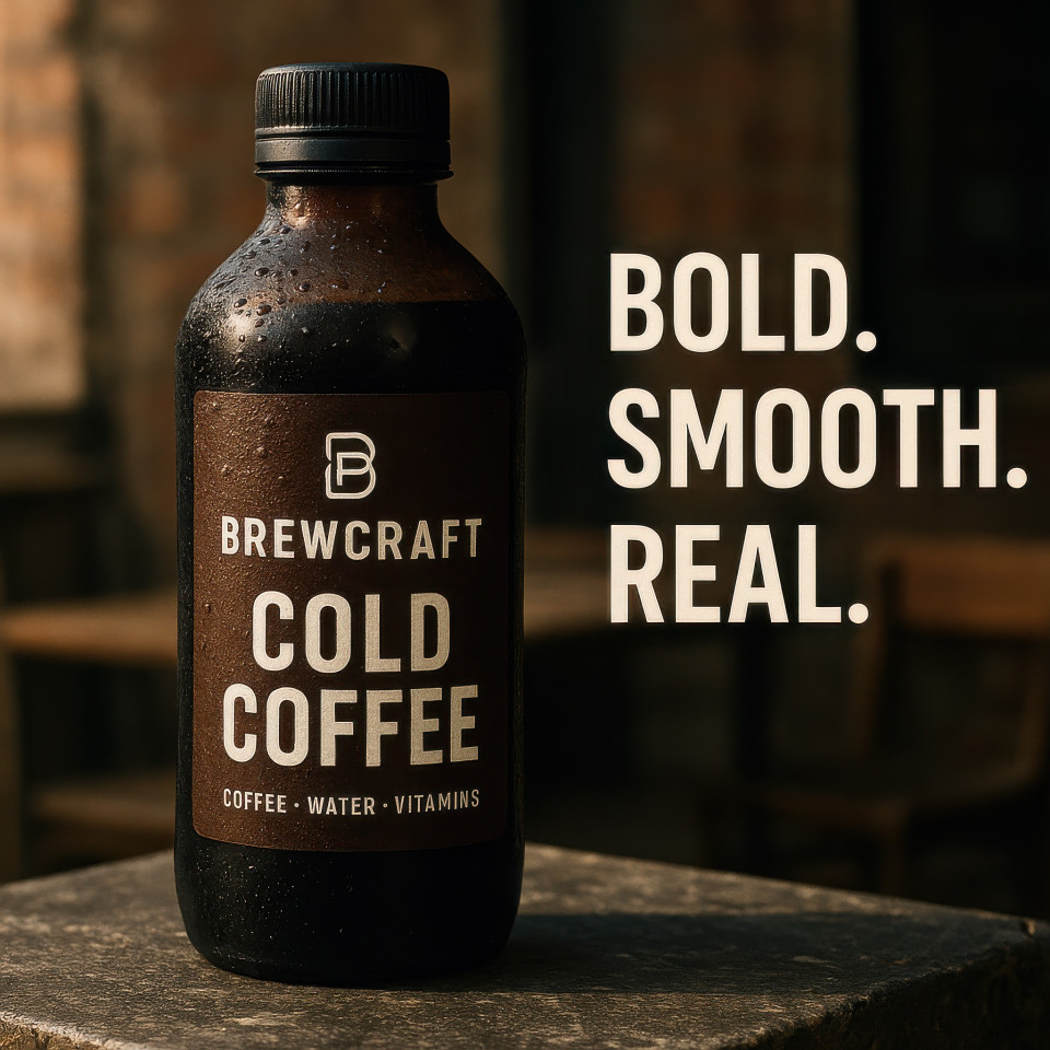 Refreshing iced coffee in glass with rich tones and bright light creating cool energy and lifestyle vibe