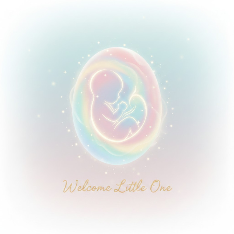 Newborn arrival pastel nursery poster google gemini prompt