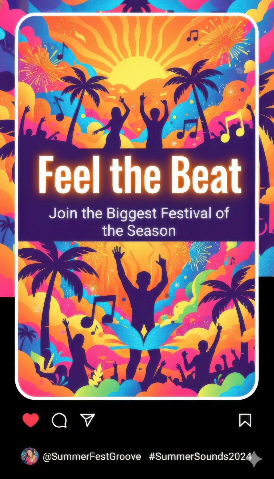 Summer music festival event poster google gemini prompt
