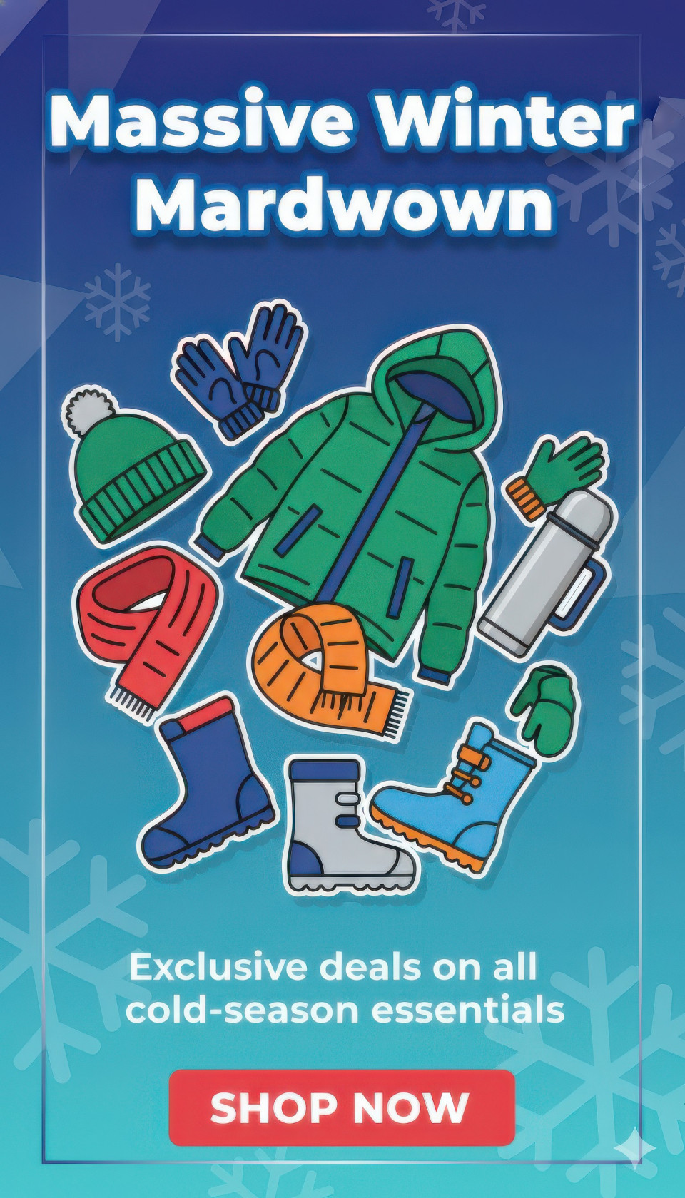 Massive winter markdown seasonal sale post google gemini prompt