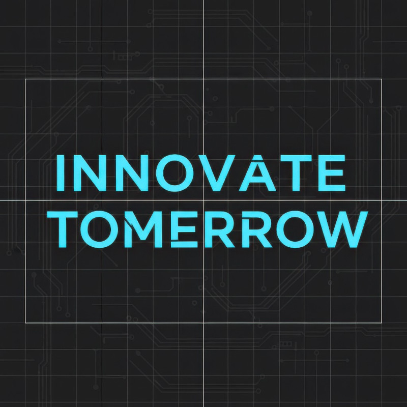 Futuristic typography poster with neo grotesque design