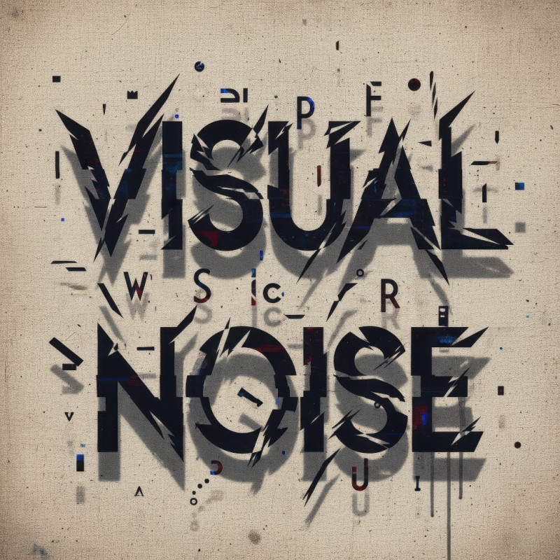 Avant garde typography poster with abstract layout design