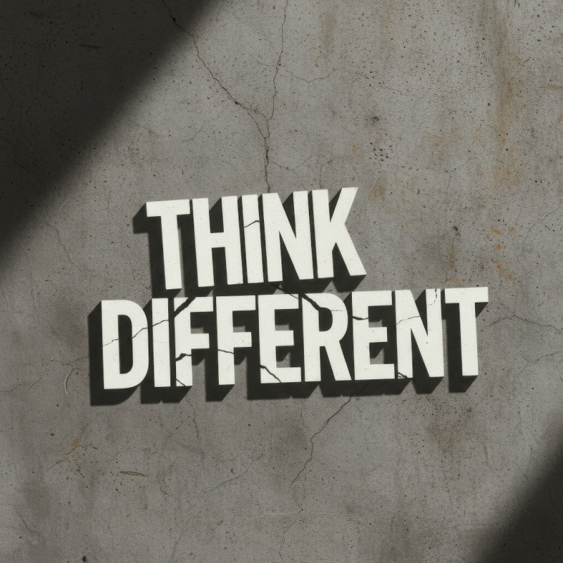 Bold typography poster with condensed sans serif design