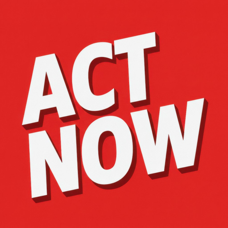 High impact typography poster with bold headline layout