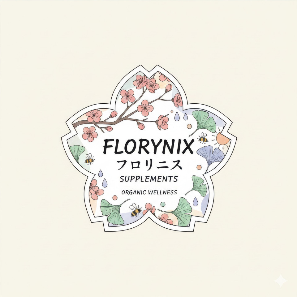 Botanical supplement label die cut vector design google gemini prompt