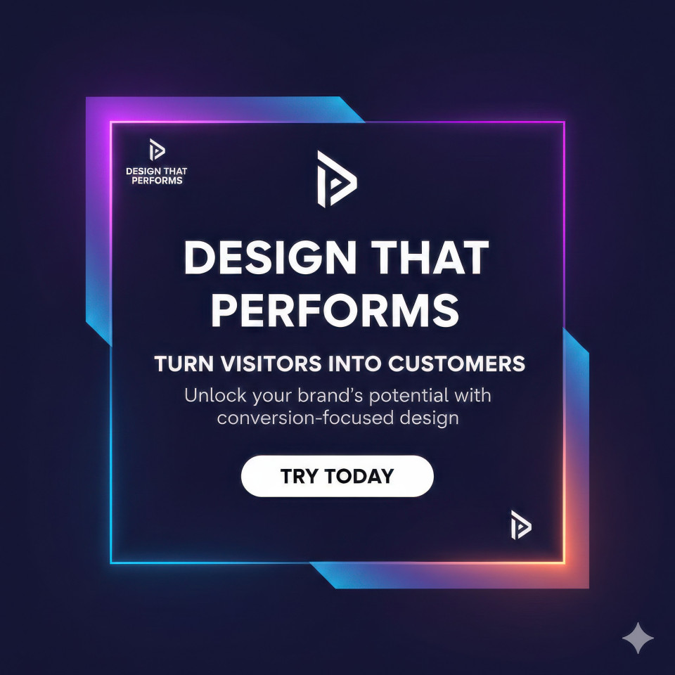 Design services performance minimalist social media ad google gemini prompt