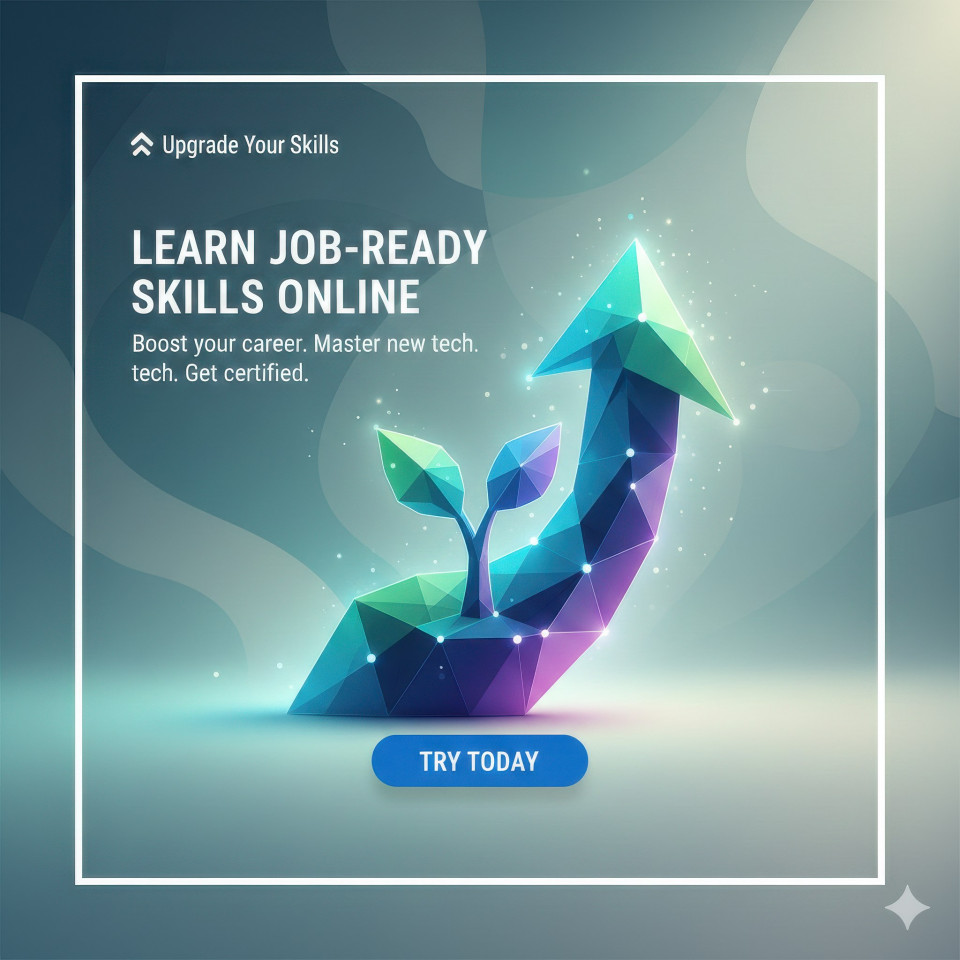 Online education course performance social media ad google gemini prompt