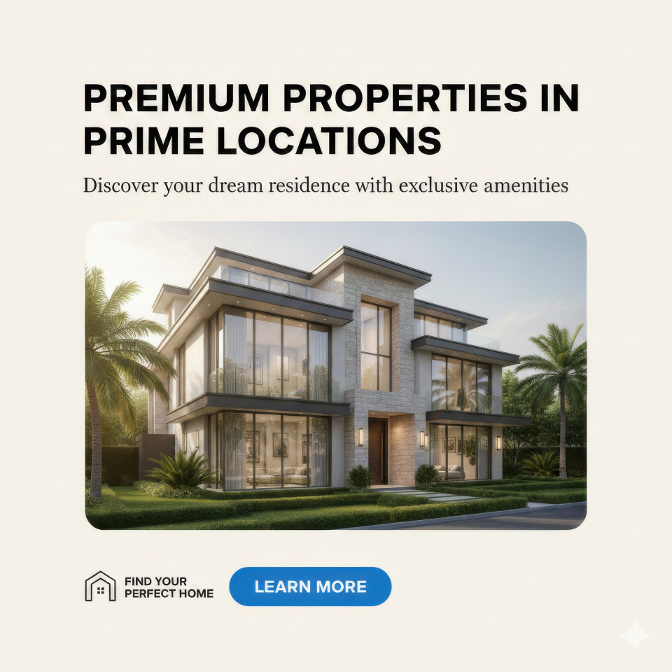 Real estate property listing social media ad google gemini prompt