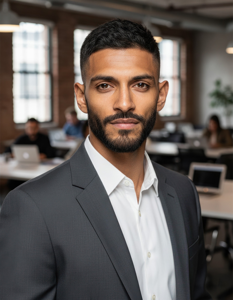 Creative coworking startup coo executive portrait google gemini prompt