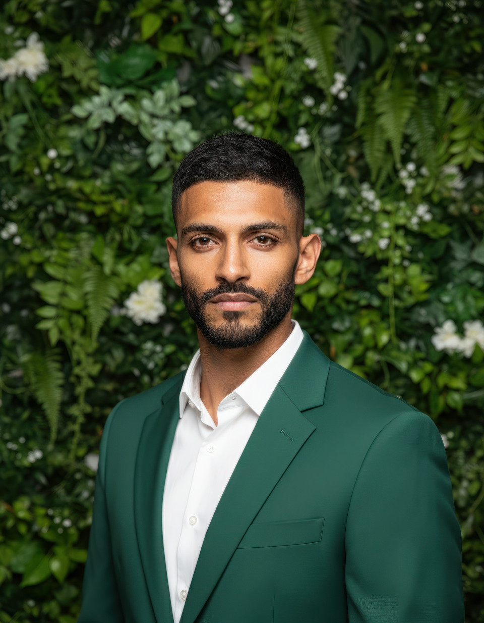 Botanical wall sustainability officer executive portrait google gemini prompt