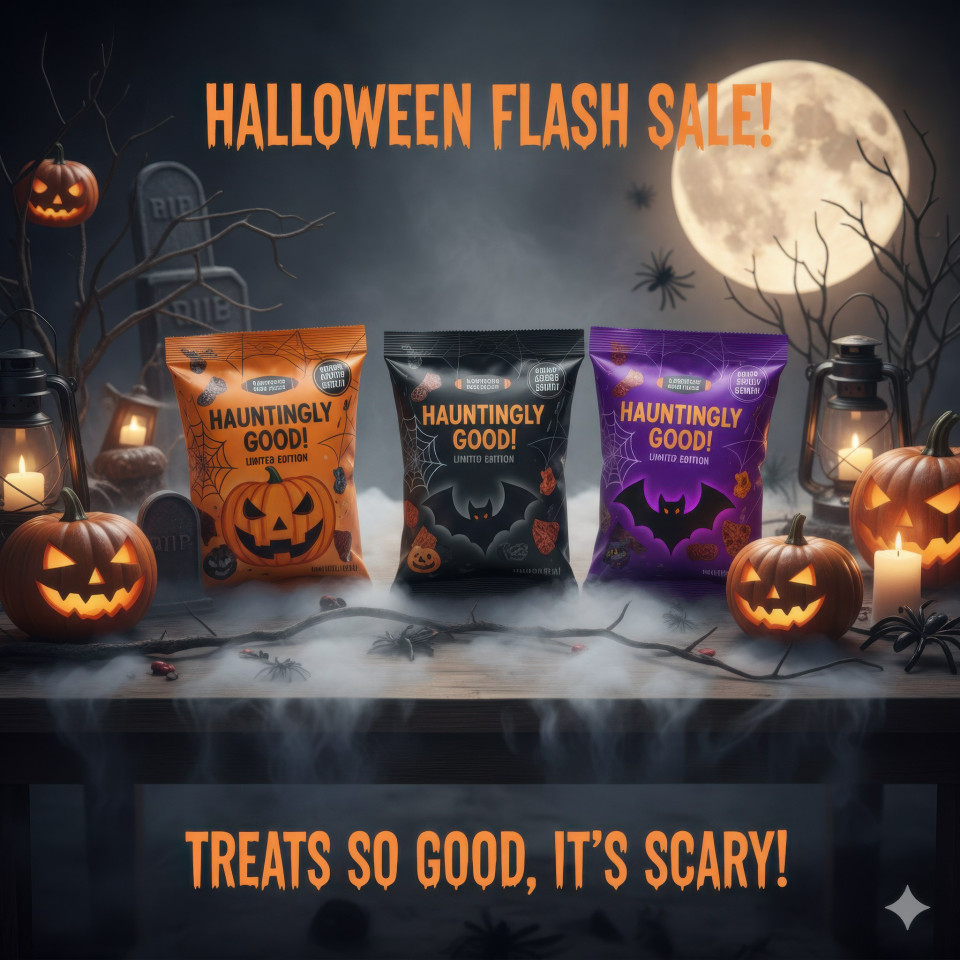 Snack packs for halloween flash sale promotion google gemini prompt