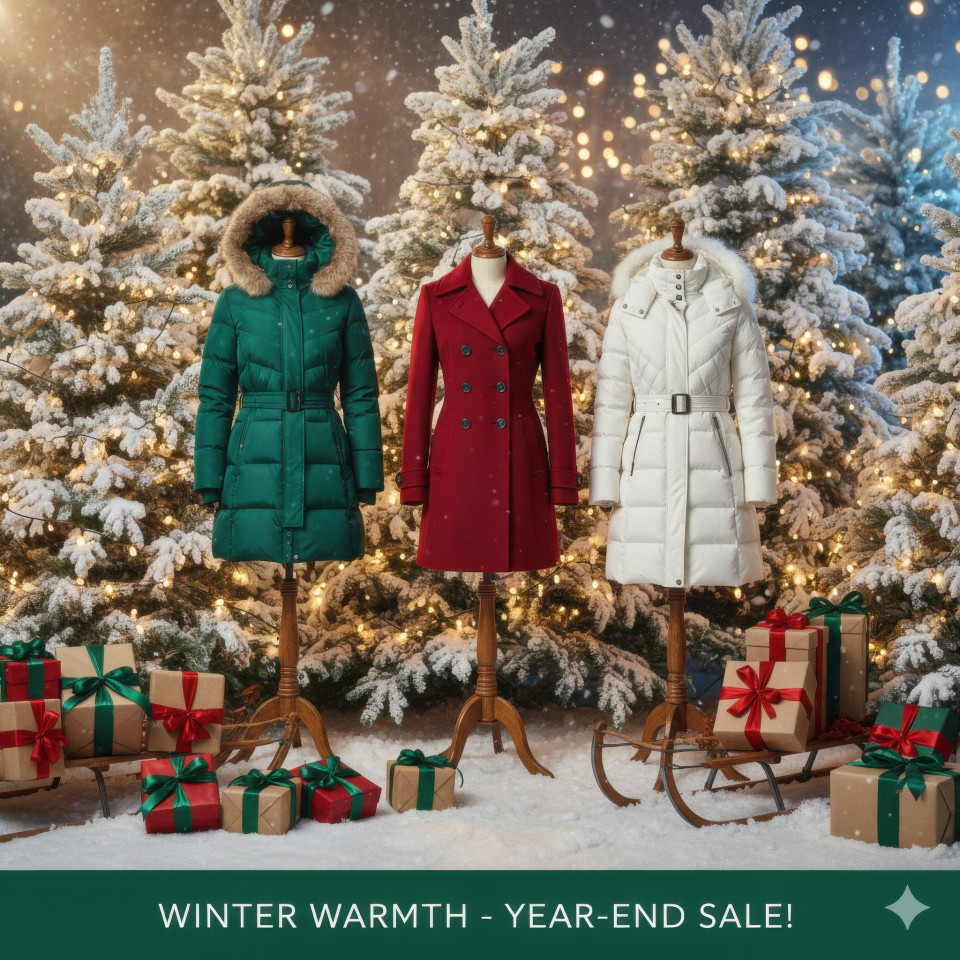 Winter fashion jackets for christmas year end sale google gemini prompt