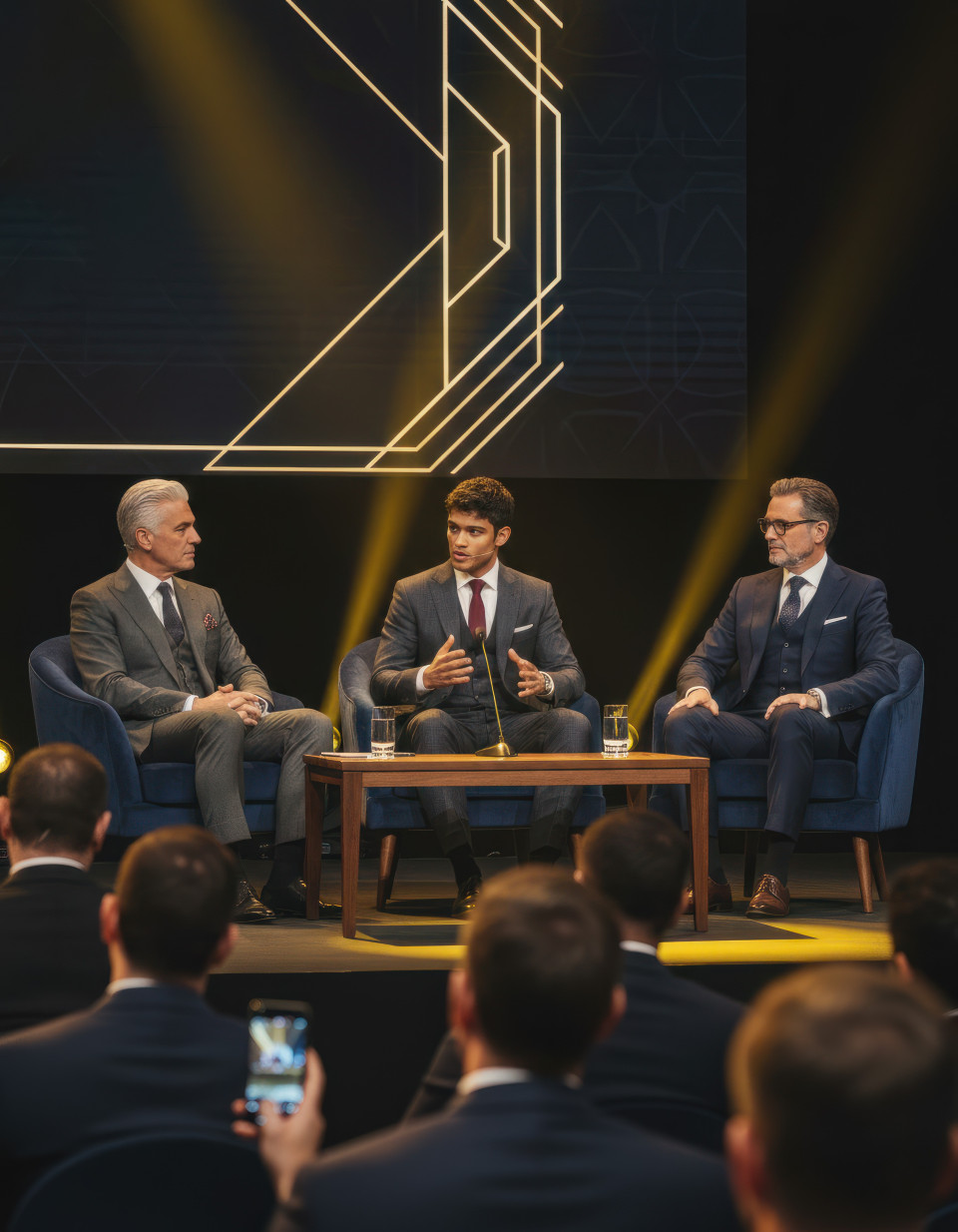 Luxury business leaders panel at high end brand summit google gemini prompt