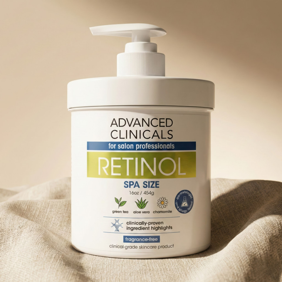 Luxury skincare bottle on linen background google gemini prompt