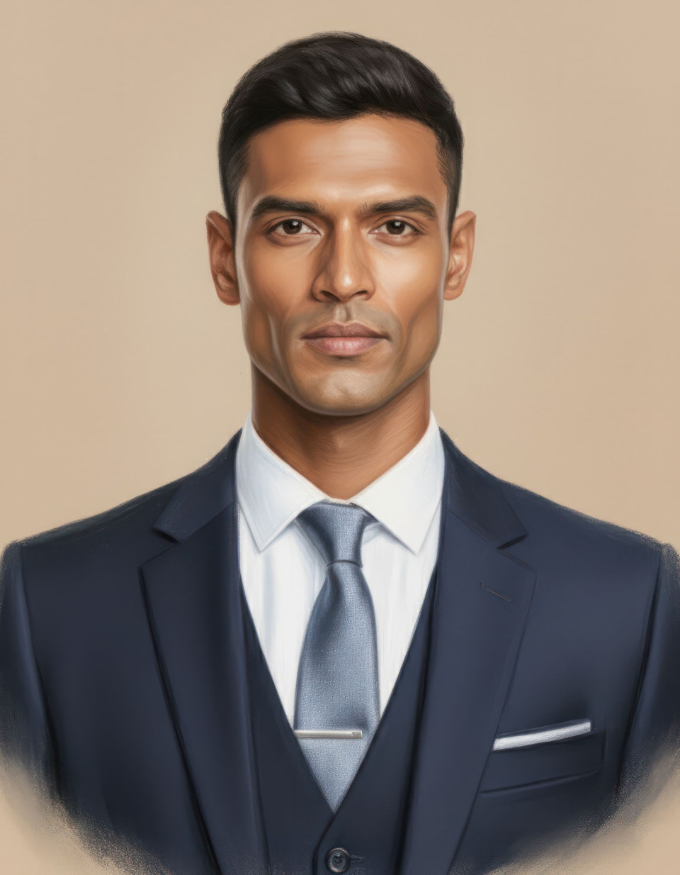 Executive contemporary pastel portrait google gemini prompt