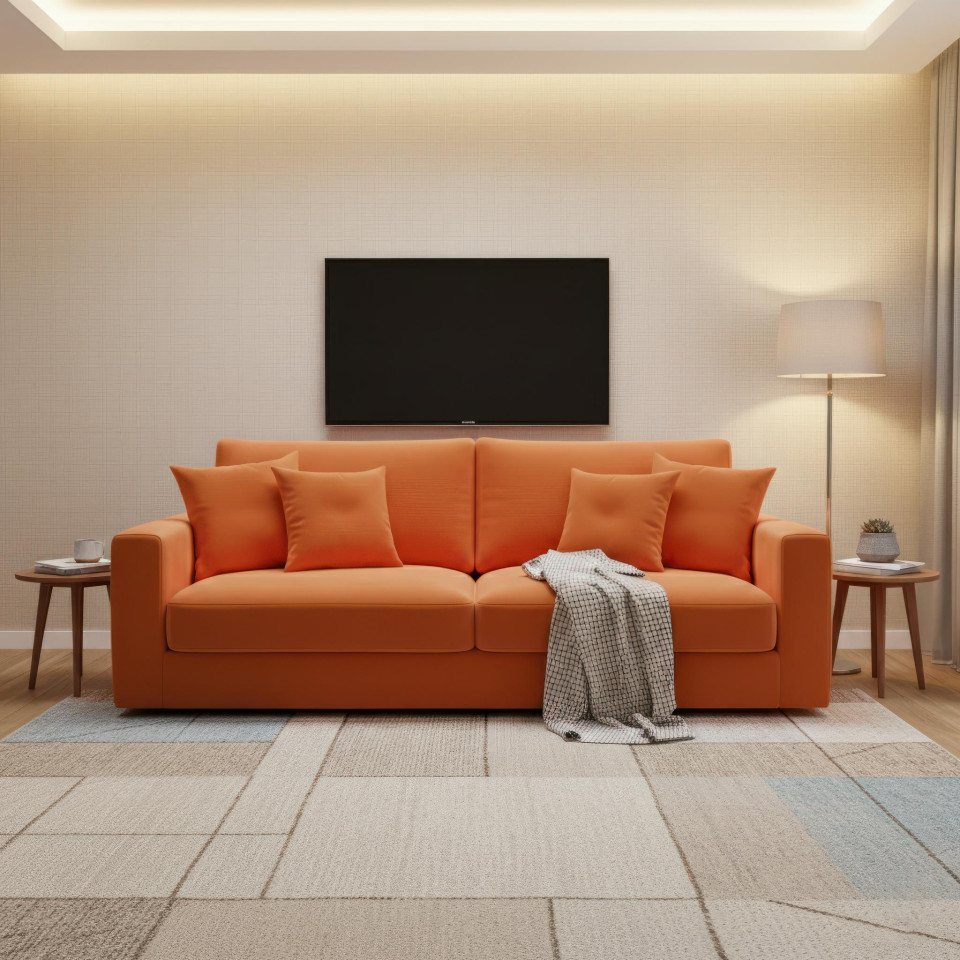 Family living room sofa in casual home lounge google gemini prompt